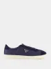 Navy Fabric and Suede Sneakers sold by Fashion Clinic