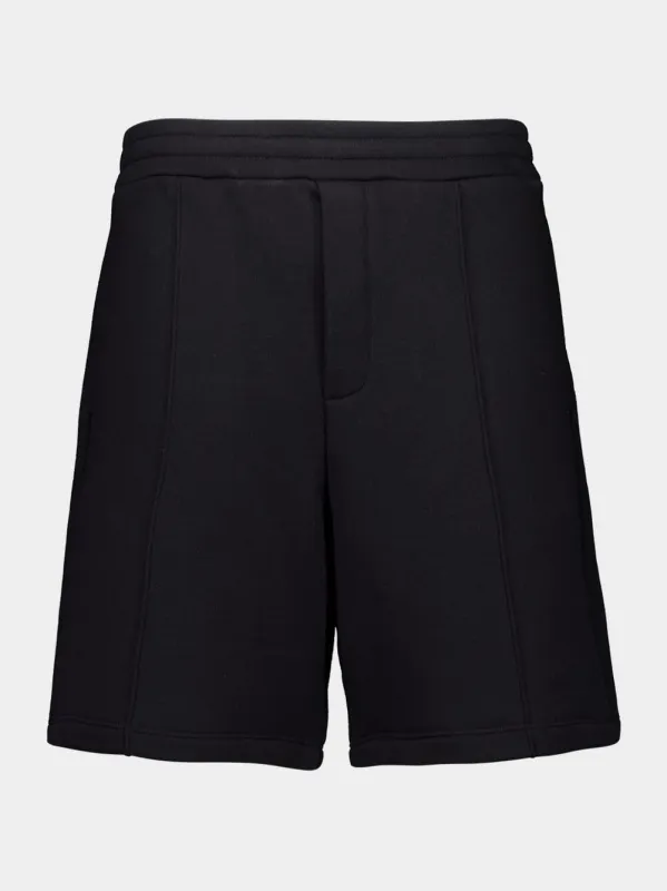 Black Jersey Cotton Regular Fit Shorts sold by Fashion Clinic