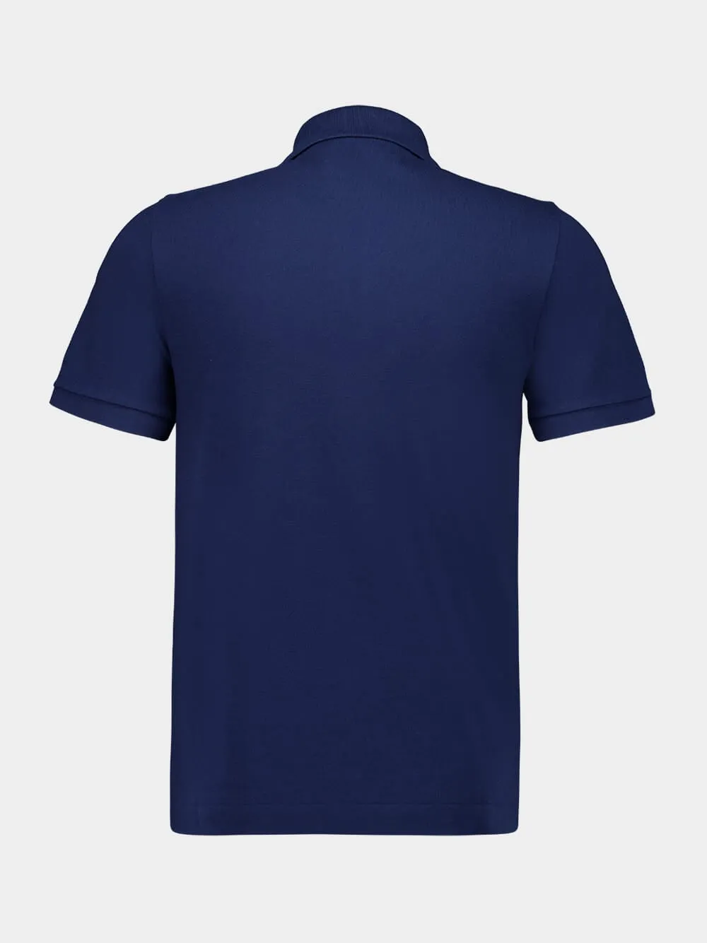 Indigo Cotton Piqué Polo Shirt sold by Fashion Clinic product image thumbnail 3