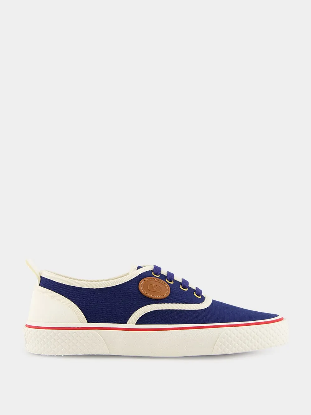 Indigo Nojoke Canvas Trainers sold by Fashion Clinic