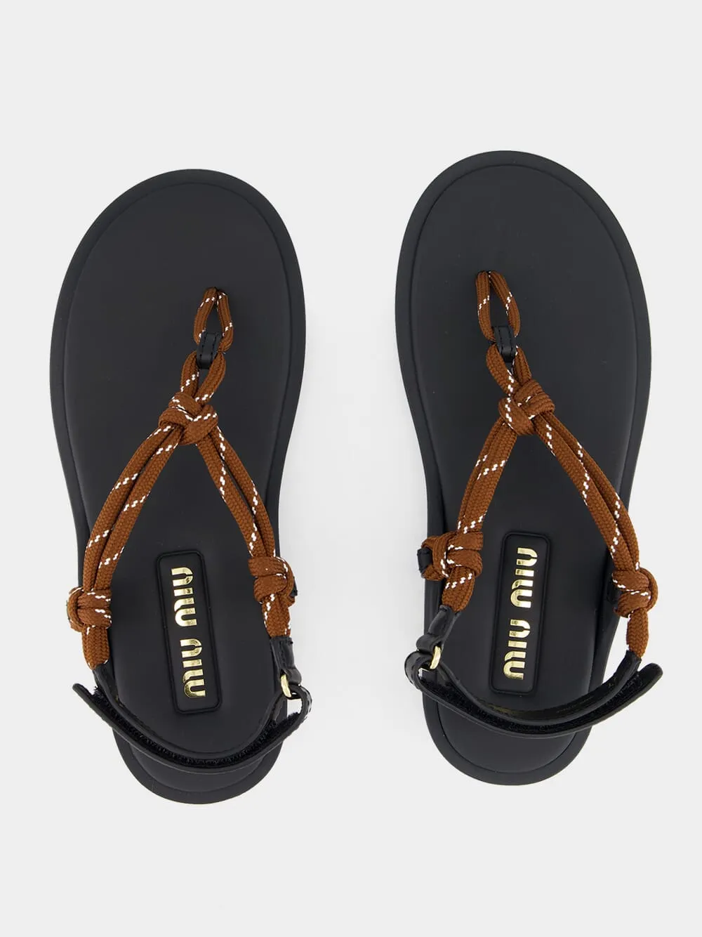 Tobacco Riviere Sandals in Rope sold by Fashion Clinic product image thumbnail 5