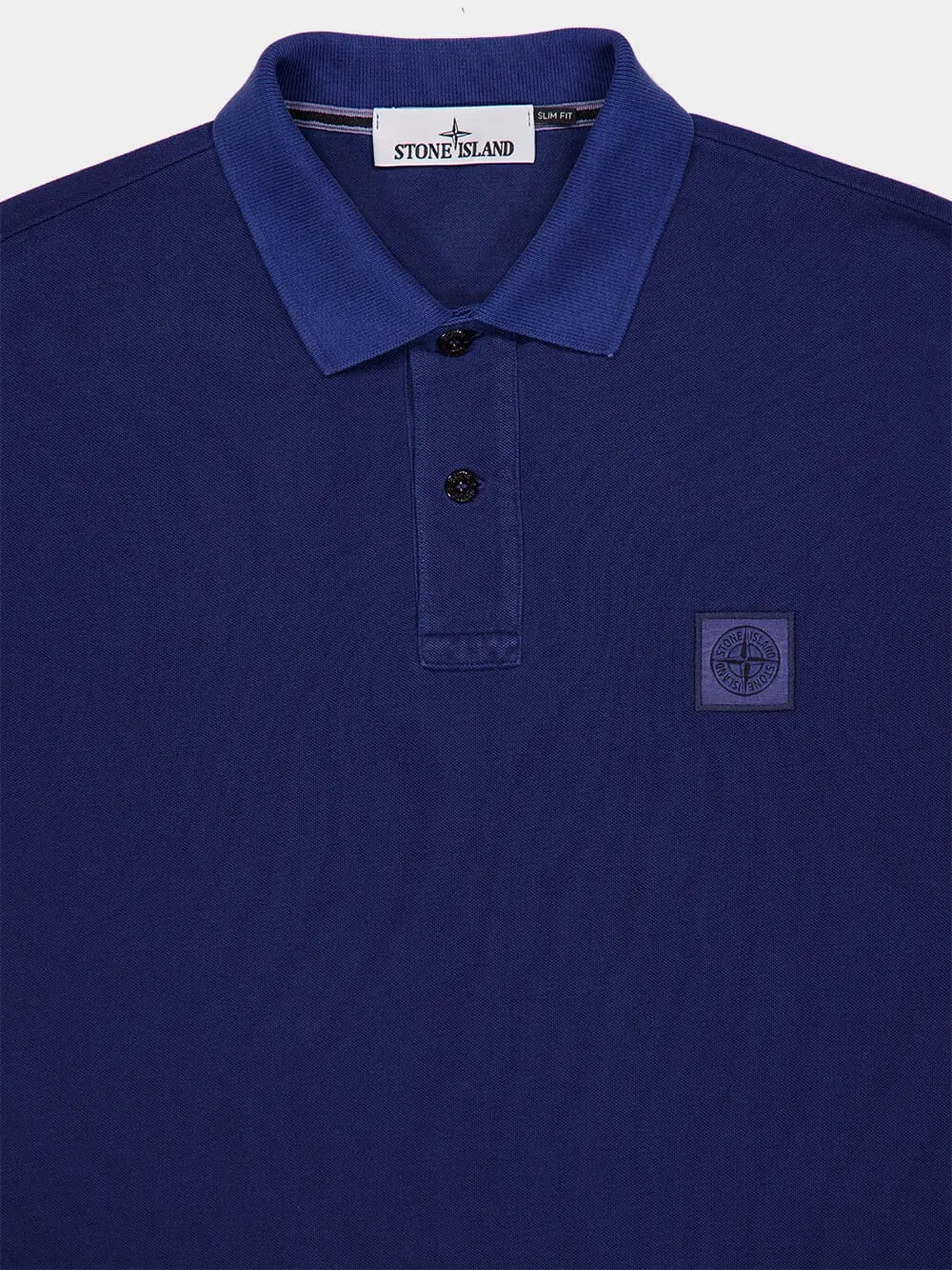 Marine Blue Slim Fit Compass Polo Shirt sold by Fashion Clinic product image thumbnail 3