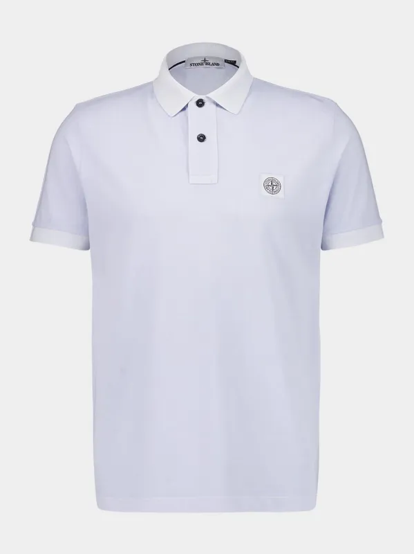 Sky Blue Slim Fit Polo Shirt sold by Fashion Clinic