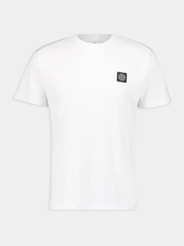 White Slim Fit Cotton T-Shirt sold by Fashion Clinic