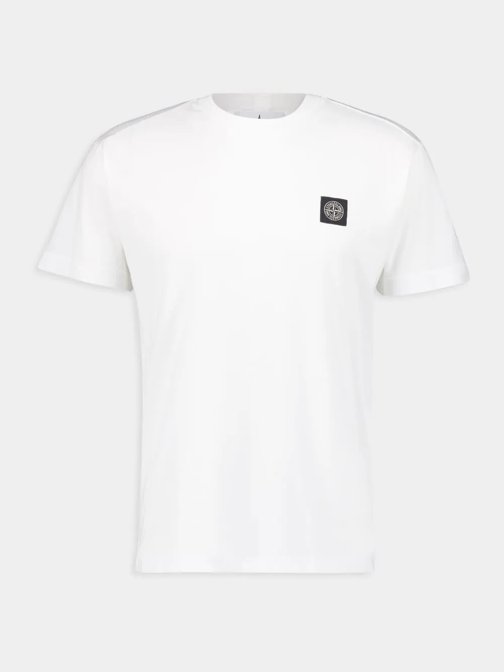 White Slim Fit Cotton T-Shirt sold by Fashion Clinic
