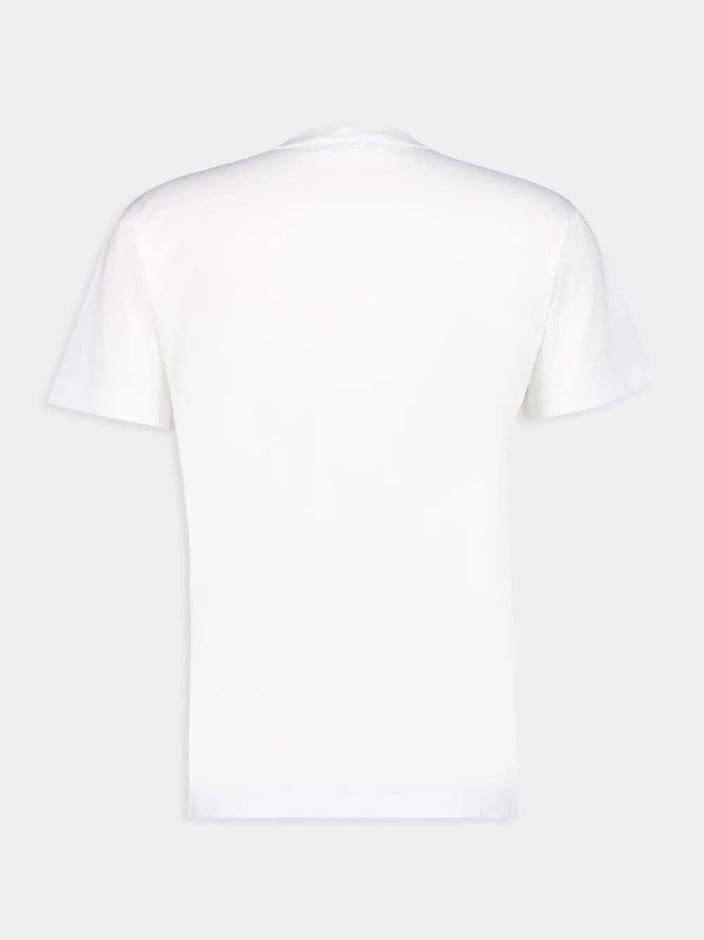 White Slim Fit Cotton T-Shirt sold by Fashion Clinic product image thumbnail 2