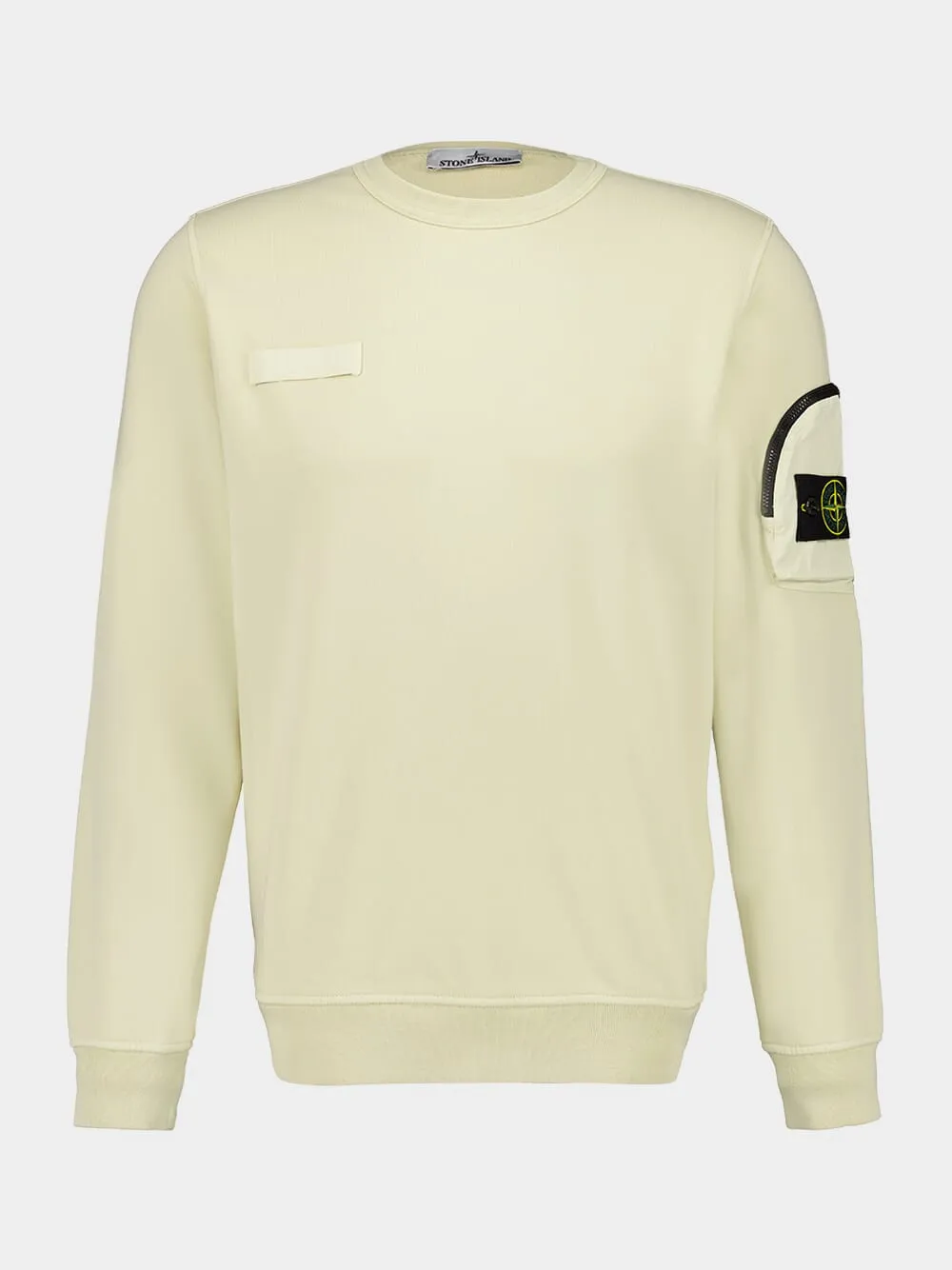 Avena Crewneck Sweatshirt with Zip Sleeve Pocket sold by Fashion Clinic