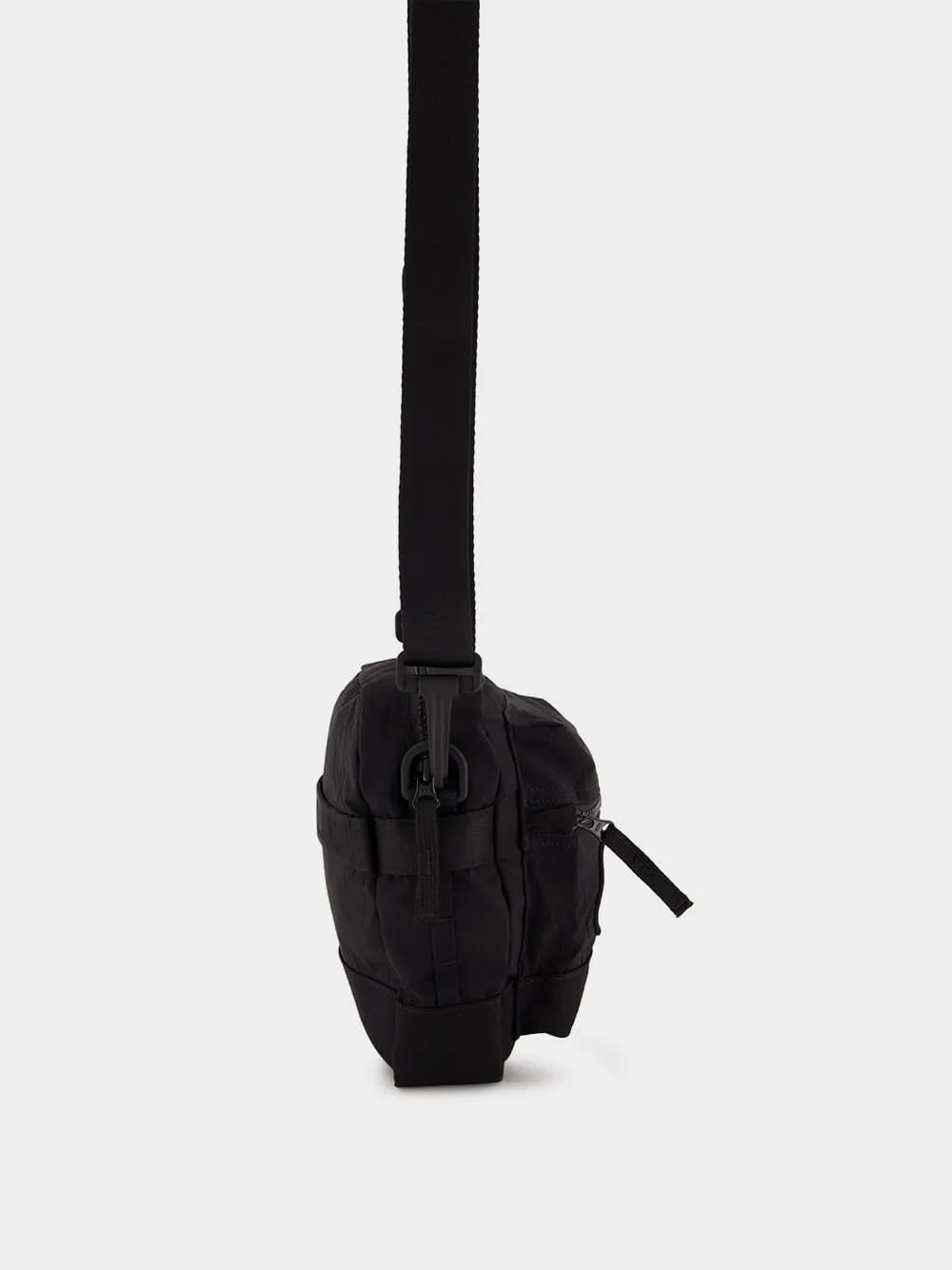 Black Nylon Metal Pouch sold by Fashion Clinic product image thumbnail 5