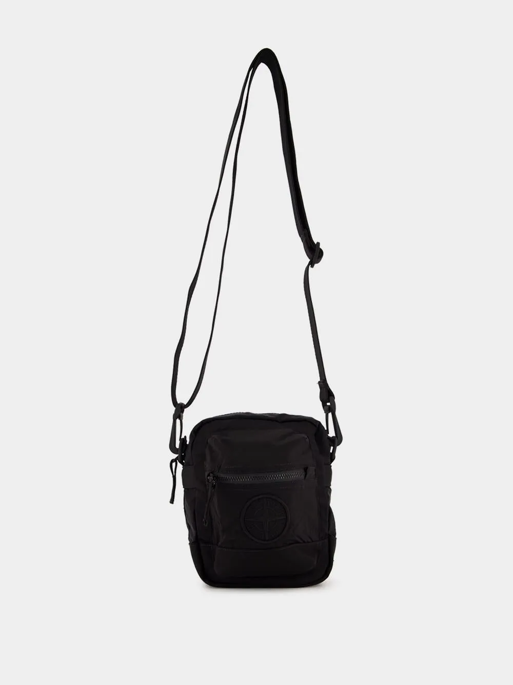 Black Nylon Metal Pouch sold by Fashion Clinic product image thumbnail 3