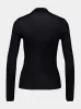 Black Ribbed Sweater Cassandre in Silk sold by Fashion Clinic