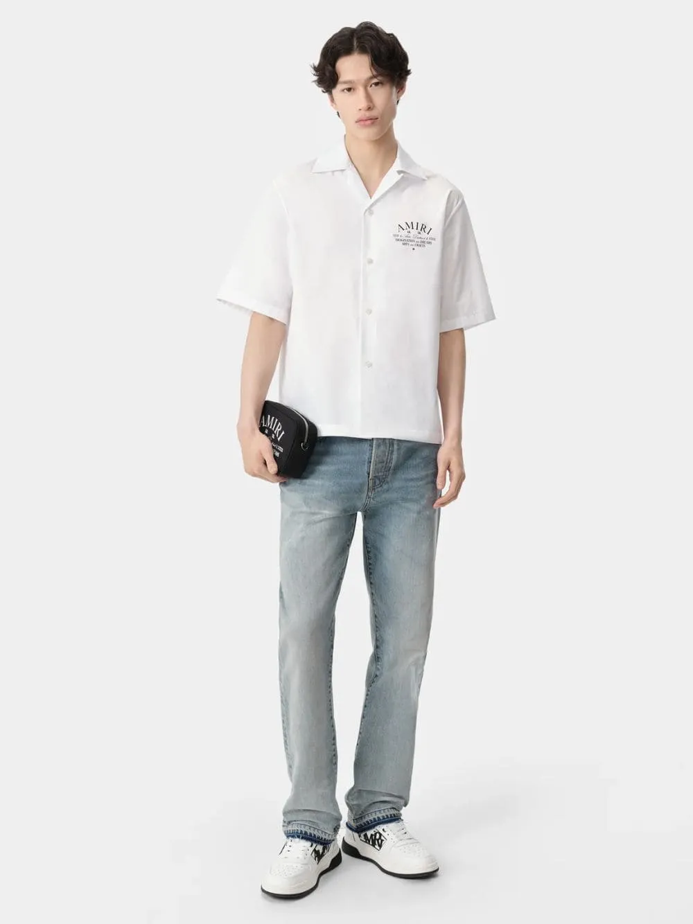 White Arts District Camp Shirt sold by Fashion Clinic