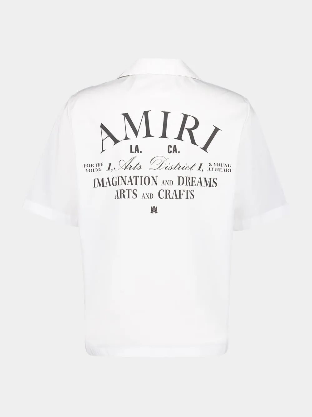 White Arts District Camp Shirt sold by Fashion Clinic product image thumbnail 4