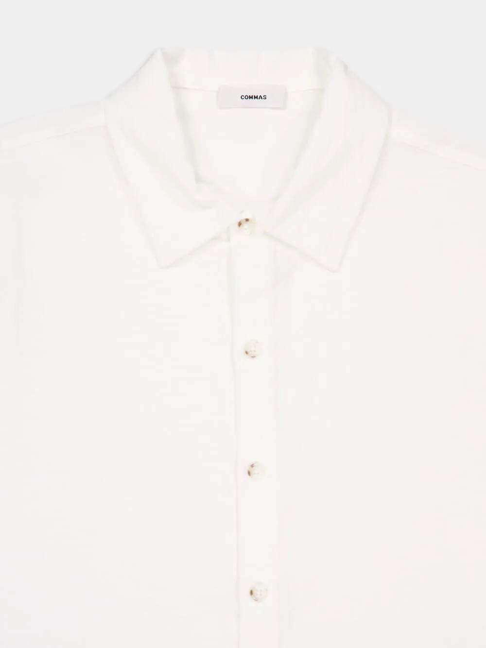 White Frequency Embroidered Shirt sold by Fashion Clinic product image thumbnail 3