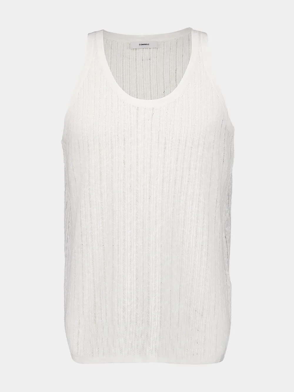 Off-White Pointelle Knit Tank sold by Fashion Clinic product image thumbnail 2