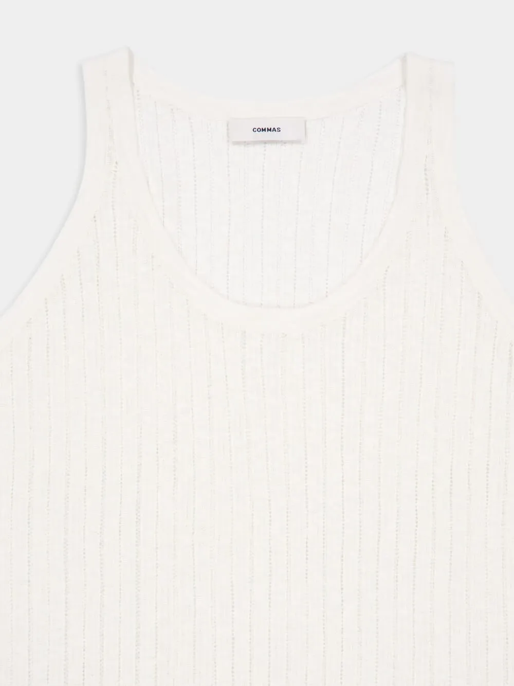 Off-White Pointelle Knit Tank sold by Fashion Clinic product image thumbnail 5