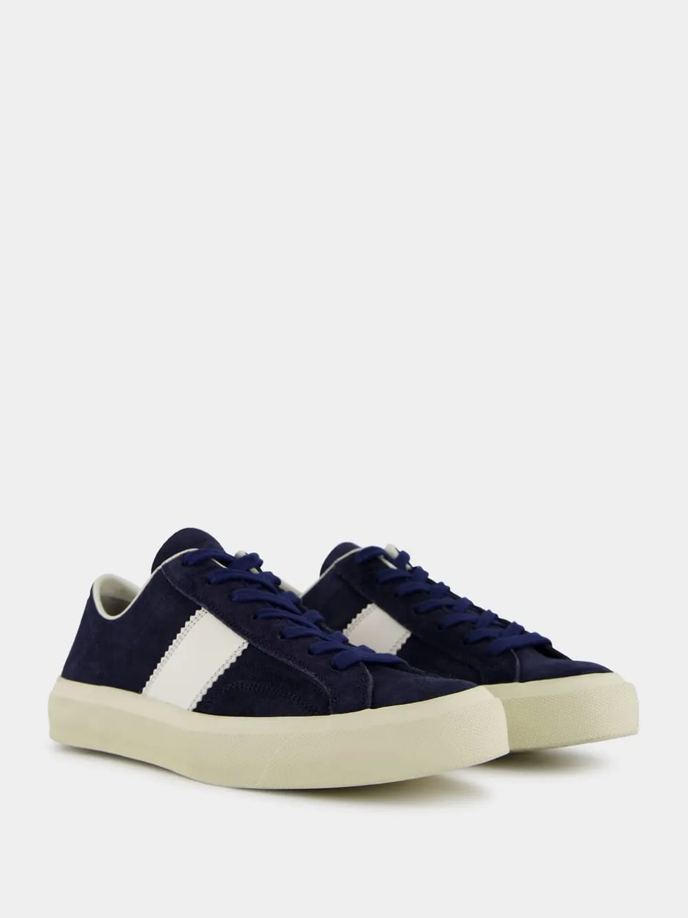 Midnight Blue Suede Cambridge Sneaker sold by Fashion Clinic product image thumbnail 3
