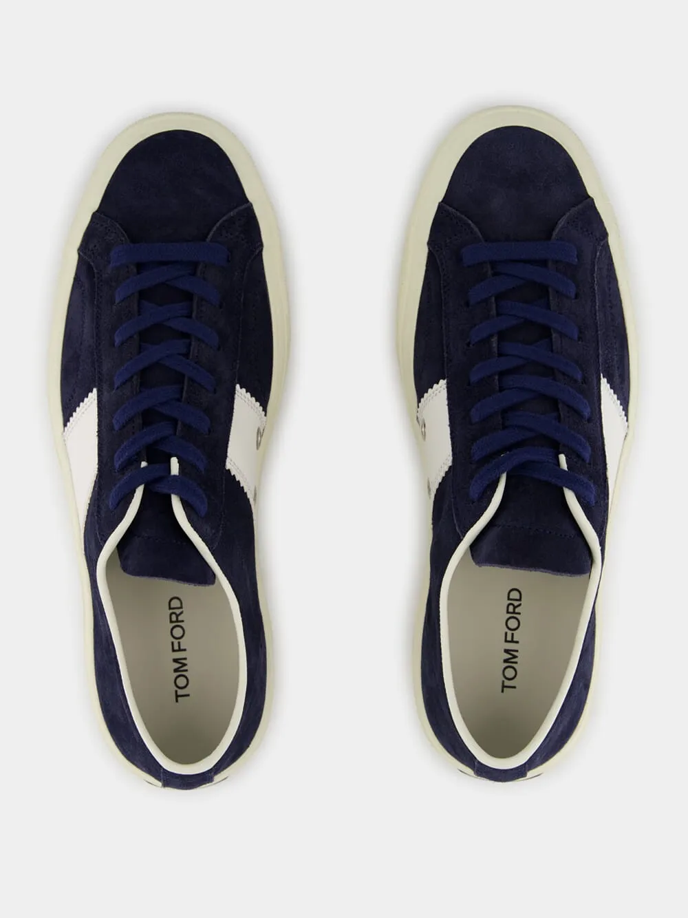 Midnight Blue Suede Cambridge Sneaker sold by Fashion Clinic product image thumbnail 4