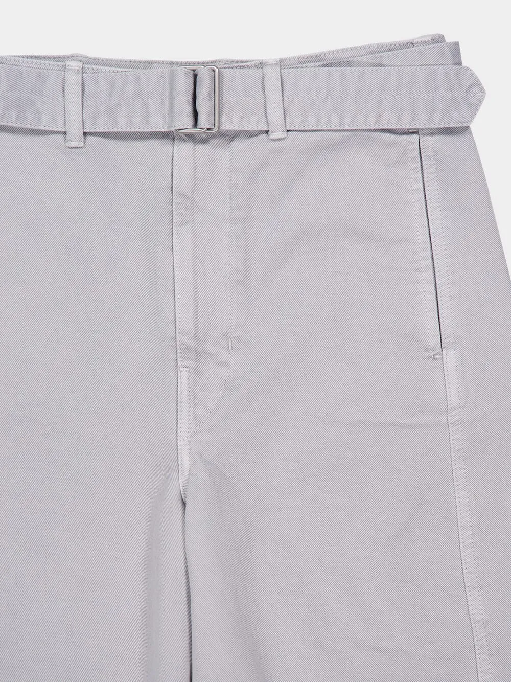 Snowy Blue Grey Twisted Belted Pants sold by Fashion Clinic product image thumbnail 3