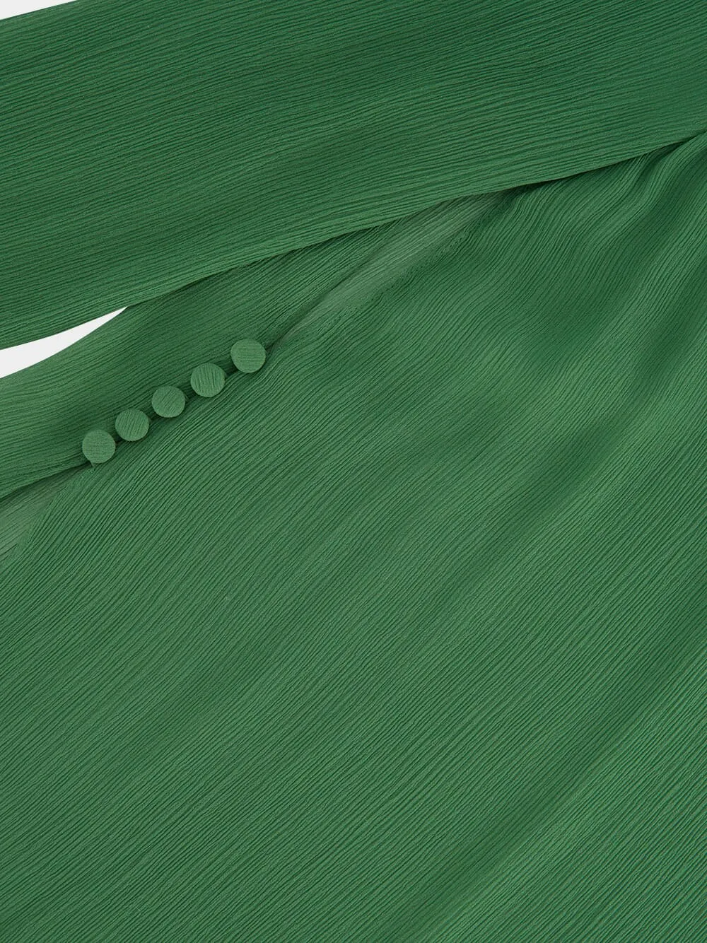 Green Silk Crepon Maxi Dress sold by Fashion Clinic product image thumbnail 5
