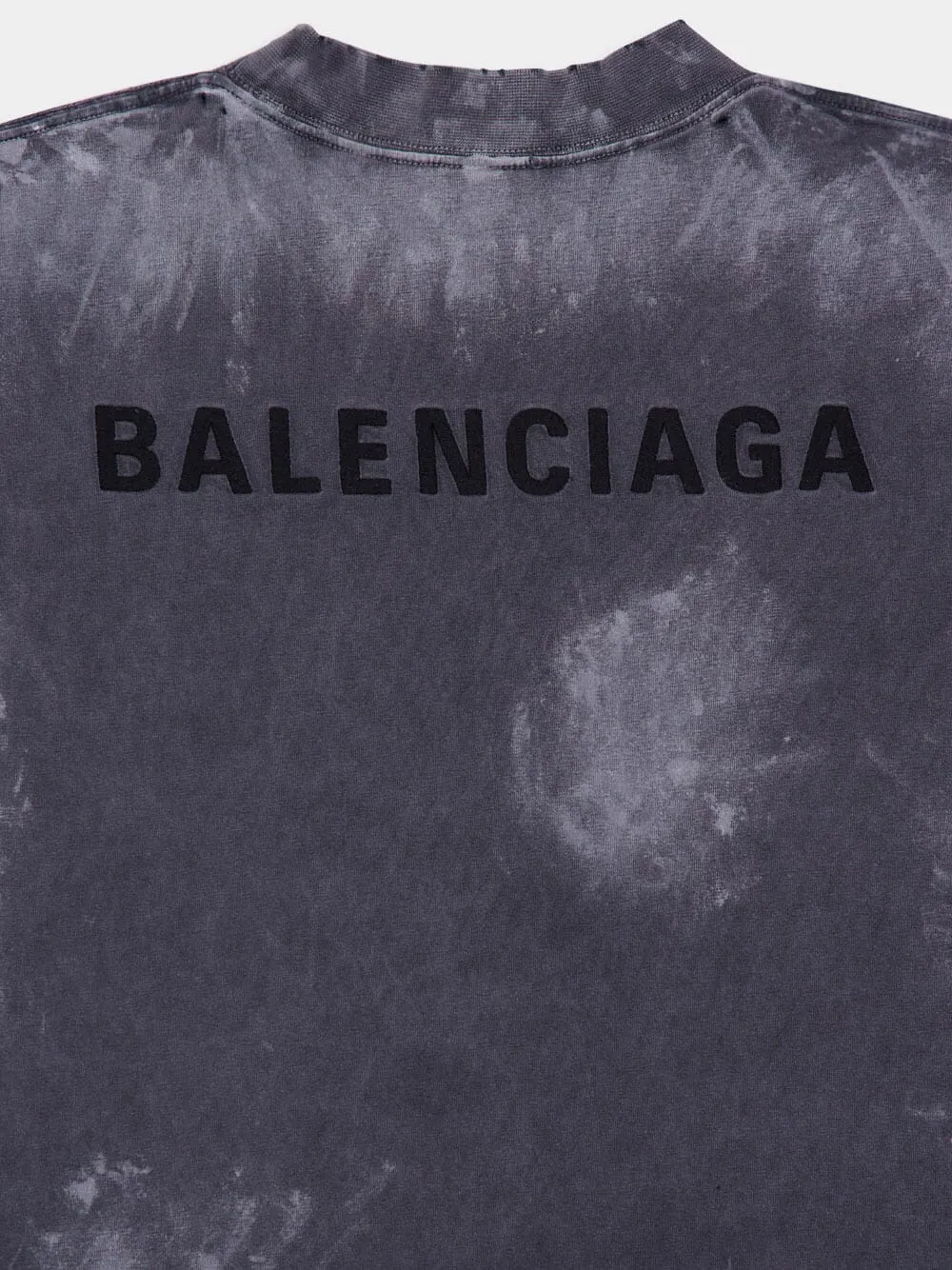 Grey Painted Vintage Back T-Shirt sold by Fashion Clinic product image thumbnail 5