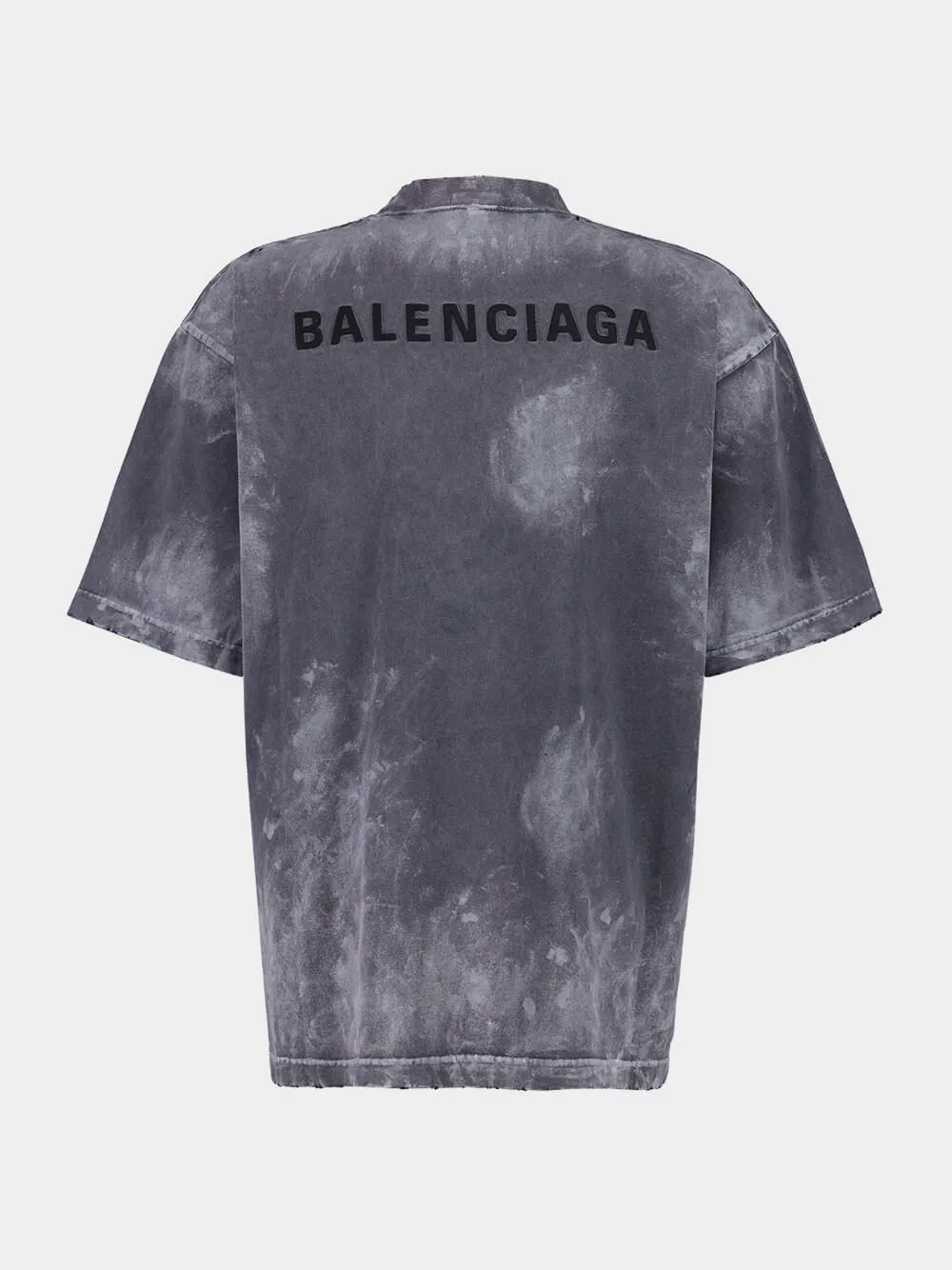 Grey Painted Vintage Back T-Shirt sold by Fashion Clinic product image thumbnail 3