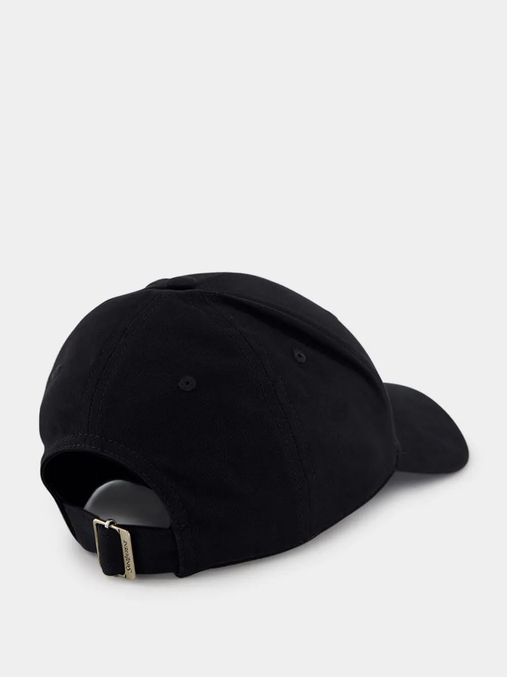 Black Y Varsity Cap in Gabardine sold by Fashion Clinic product image thumbnail 2