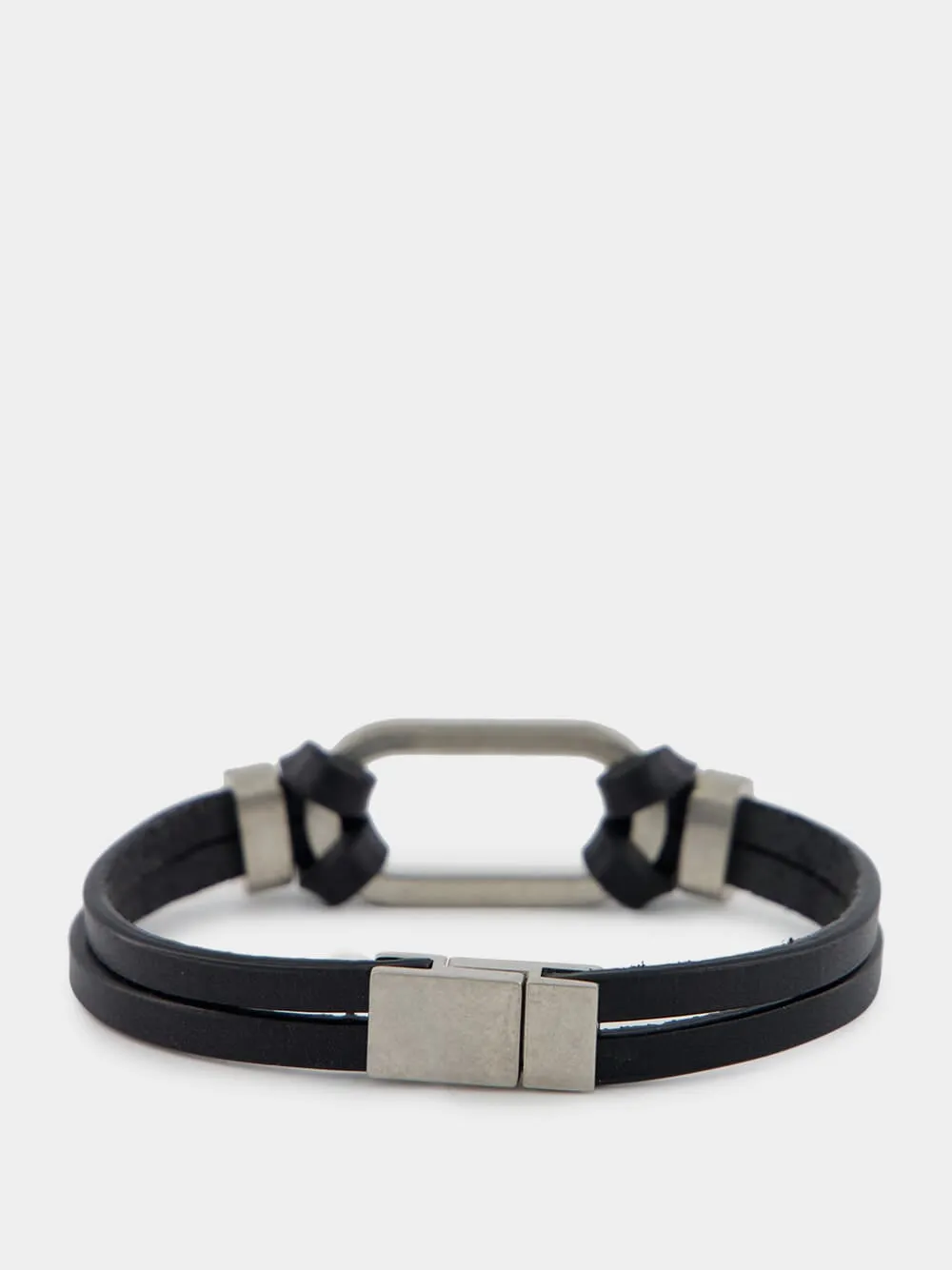 Oval Ring Bracelet in Black and Oxidized Nickel sold by Fashion Clinic product image thumbnail 2