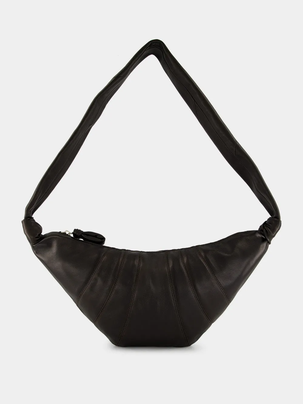Medium Croissant Bag in Dark Chocolate Nappa Leather sold by Fashion Clinic product image thumbnail 3