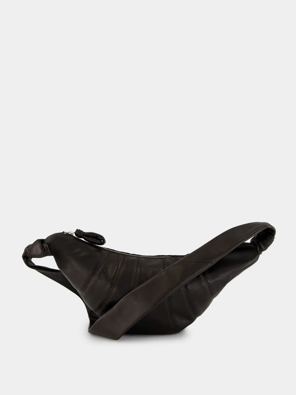 Medium Croissant Bag in Dark Chocolate Nappa Leather sold by Fashion Clinic