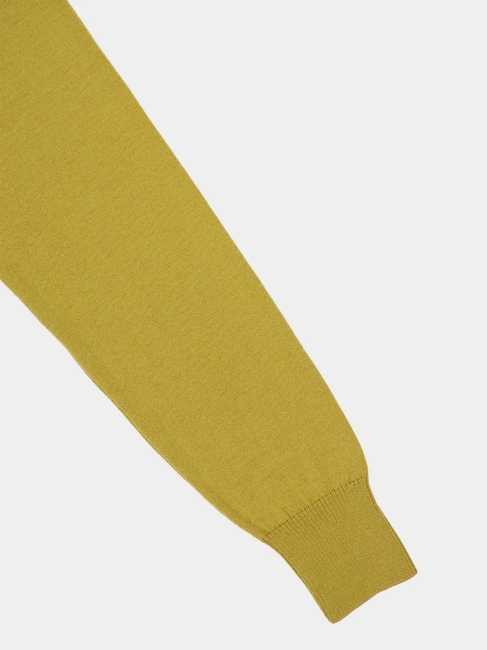 Mustard Wool Crew Neck Sweater sold by Fashion Clinic product image thumbnail 5