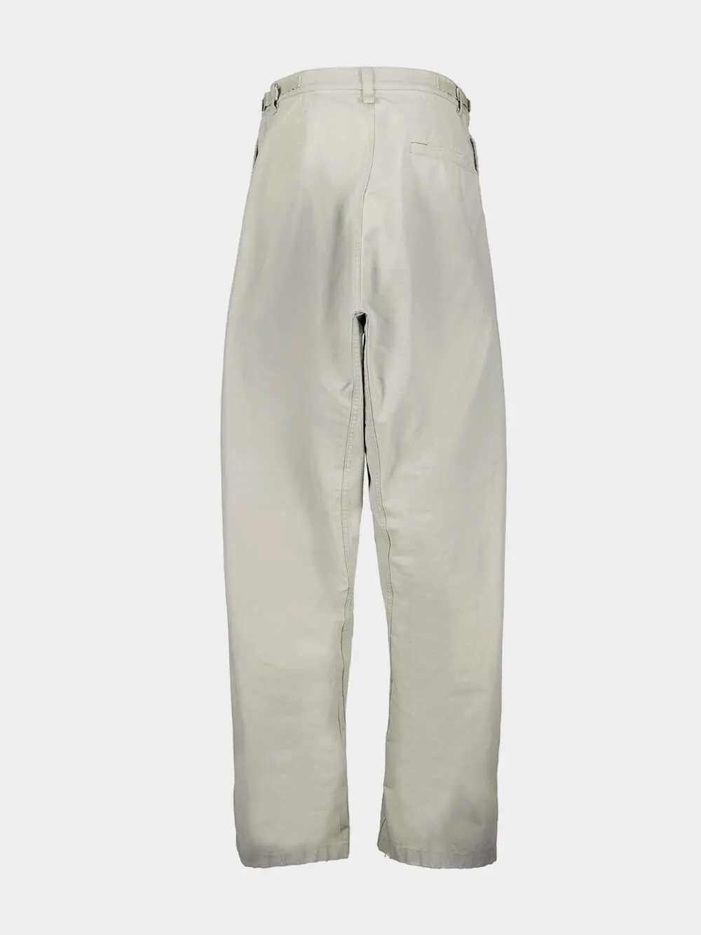 Beige Minimal Cargo Pants sold by Fashion Clinic product image thumbnail 3