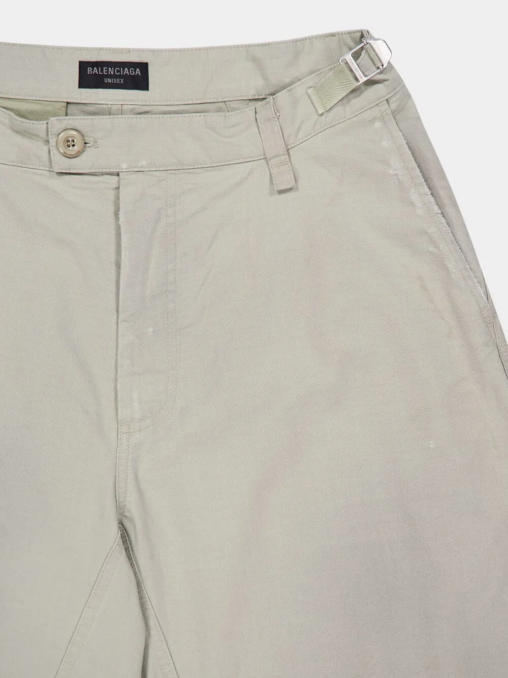 Beige Minimal Cargo Pants sold by Fashion Clinic product image thumbnail 5