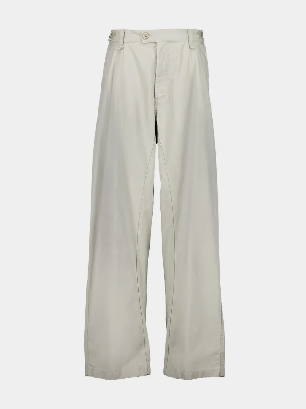 Beige Minimal Cargo Pants sold by Fashion Clinic