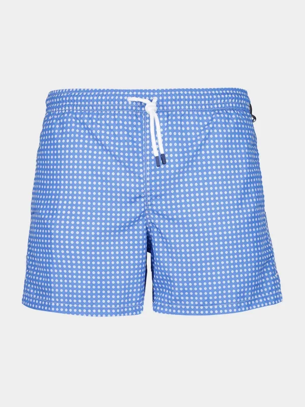 Blue Dotted Swim Trunks sold by Fashion Clinic