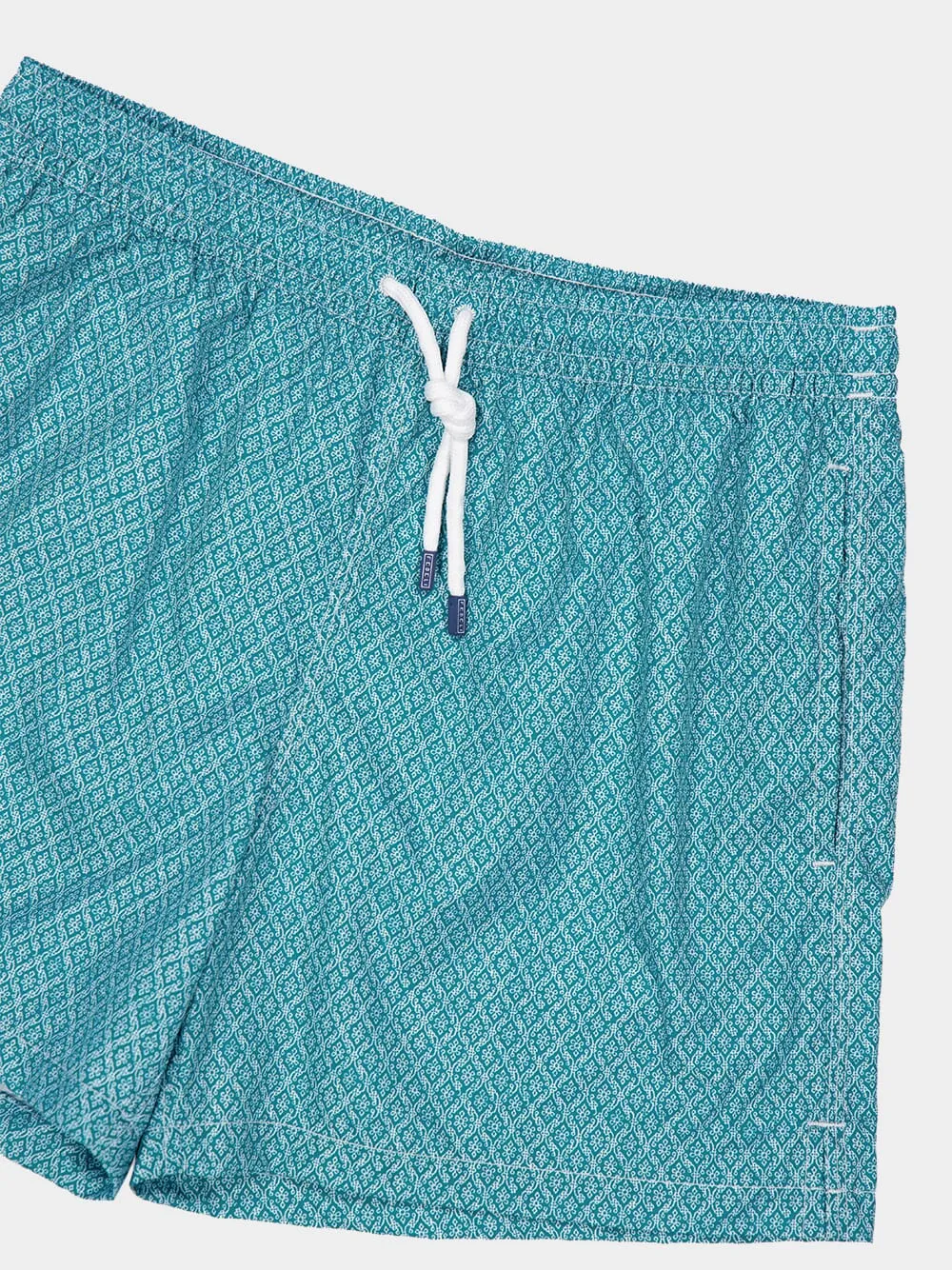 Green Diamond Weave Swim Shorts sold by Fashion Clinic product image thumbnail 3
