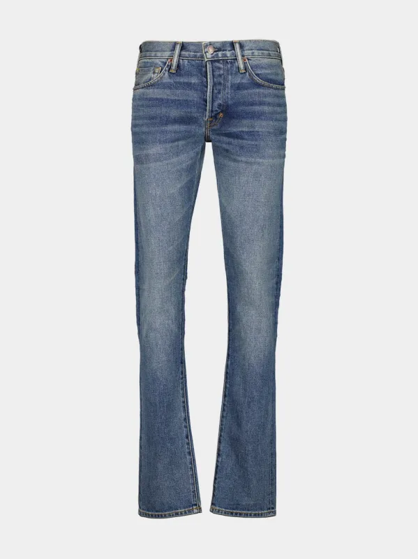 Light Blue Slim-Fit Jeans sold by Fashion Clinic