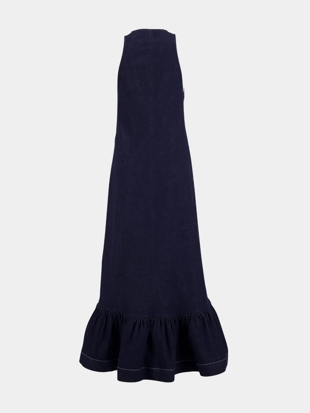 Denim Blue Sleeveless Maxi Dress sold by Fashion Clinic product image thumbnail 2