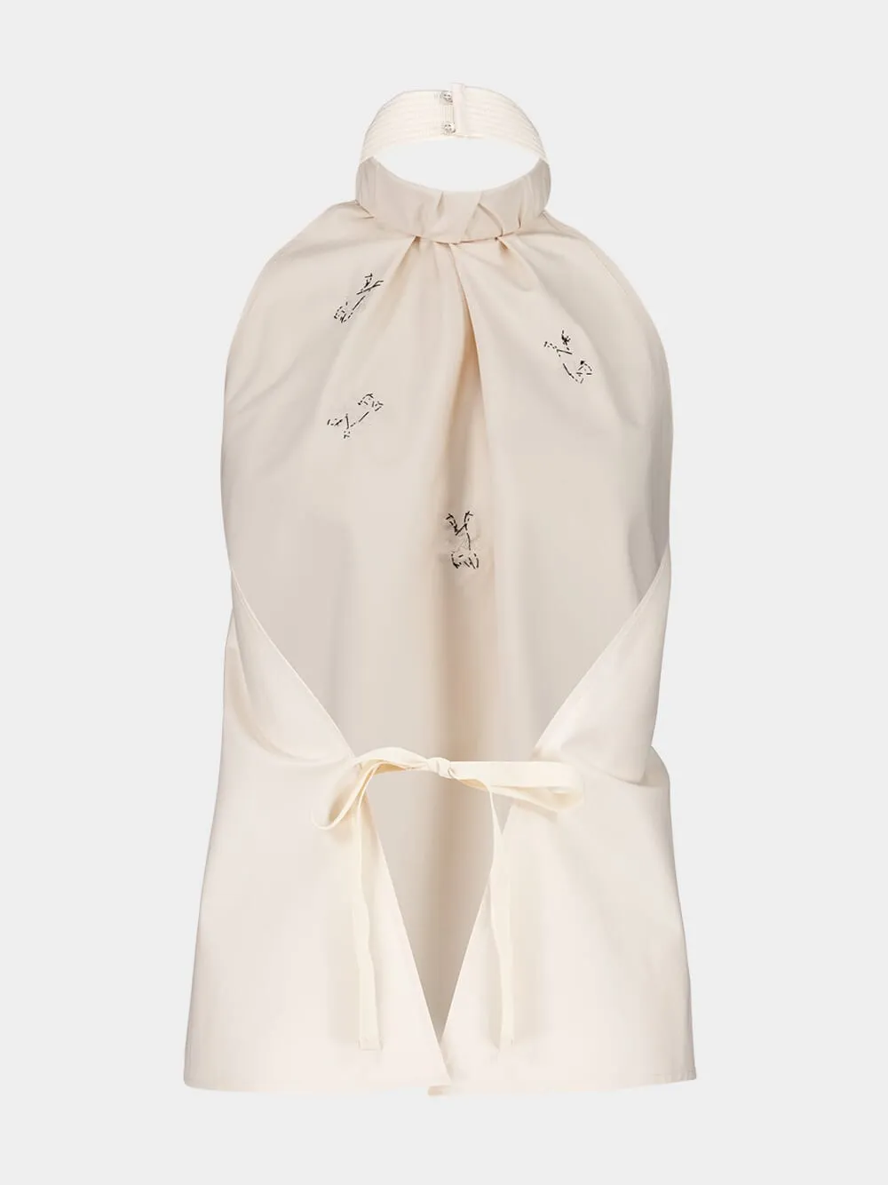 Beige Open-Back Top with Swarovski Bees sold by Fashion Clinic product image thumbnail 2