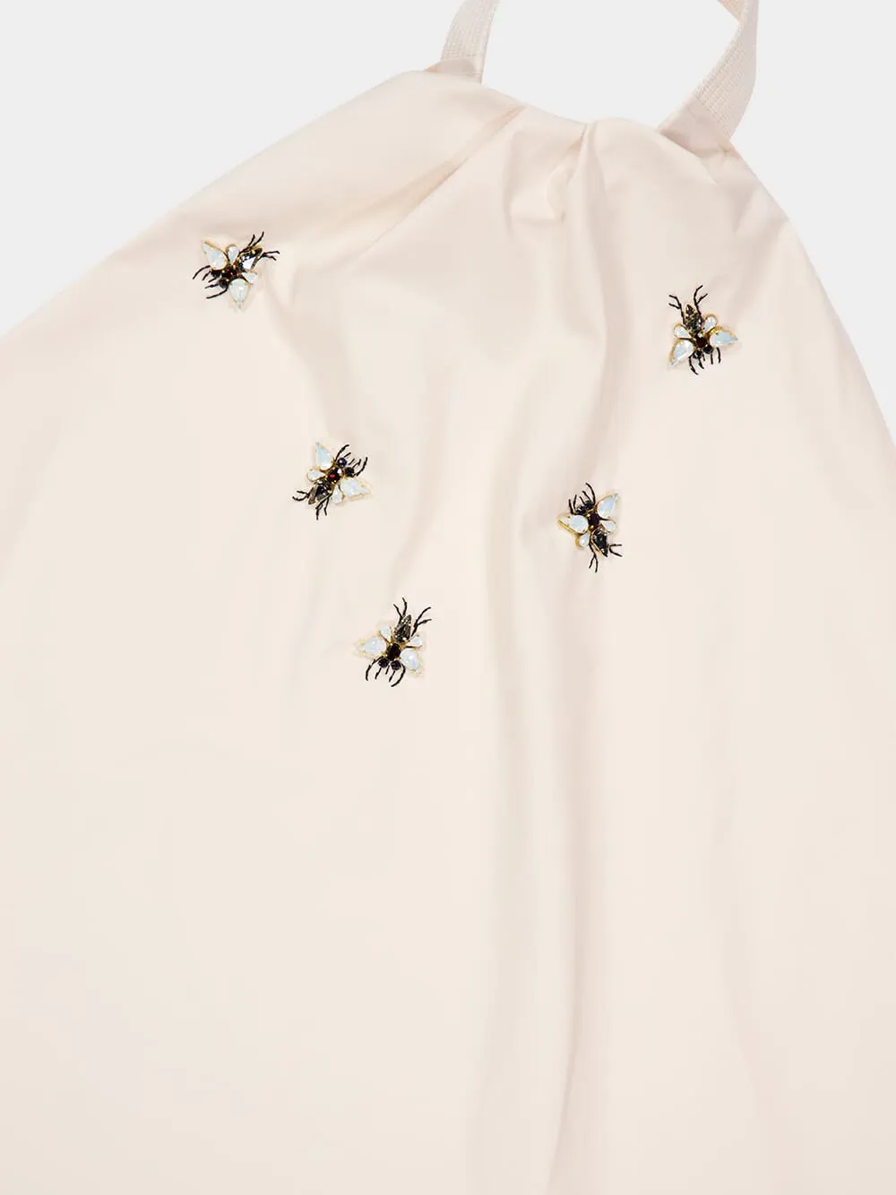 Beige Open-Back Top with Swarovski Bees sold by Fashion Clinic product image thumbnail 3