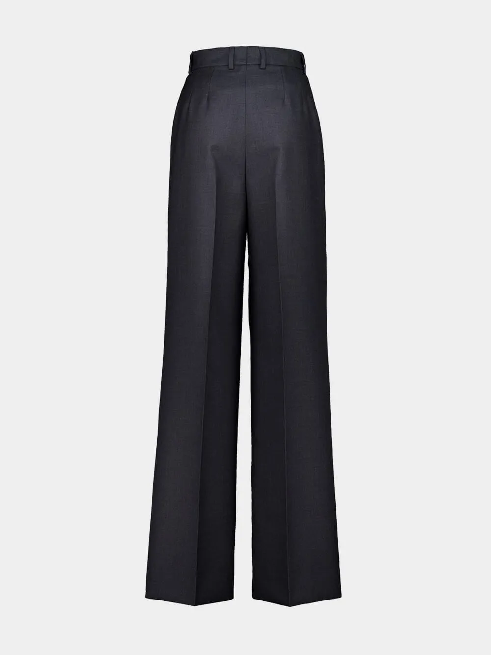 Grey Wool Palazzo Pants sold by Fashion Clinic product image thumbnail 4