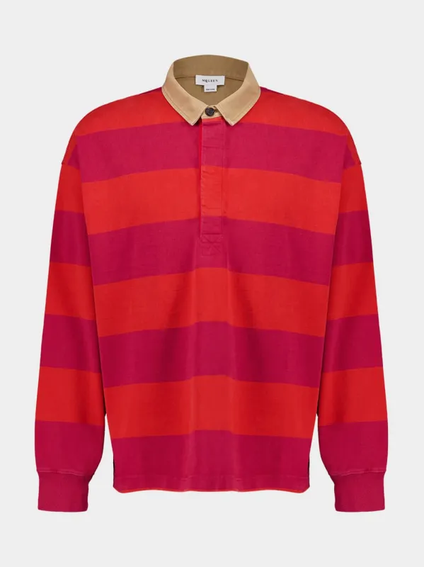 Men's Oversized Rugby Polo Shirt sold by Fashion Clinic