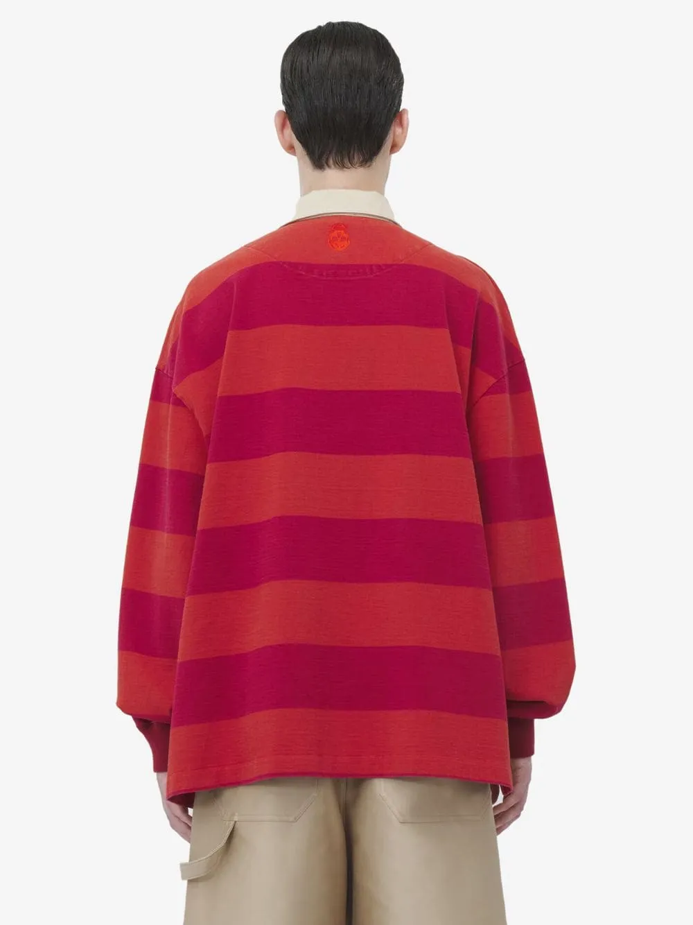 Men's Oversized Rugby Polo Shirt sold by Fashion Clinic product image thumbnail 4