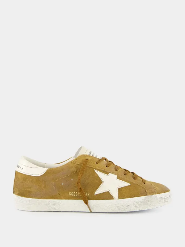 Brown Suede Superstar Sneakers sold by Fashion Clinic