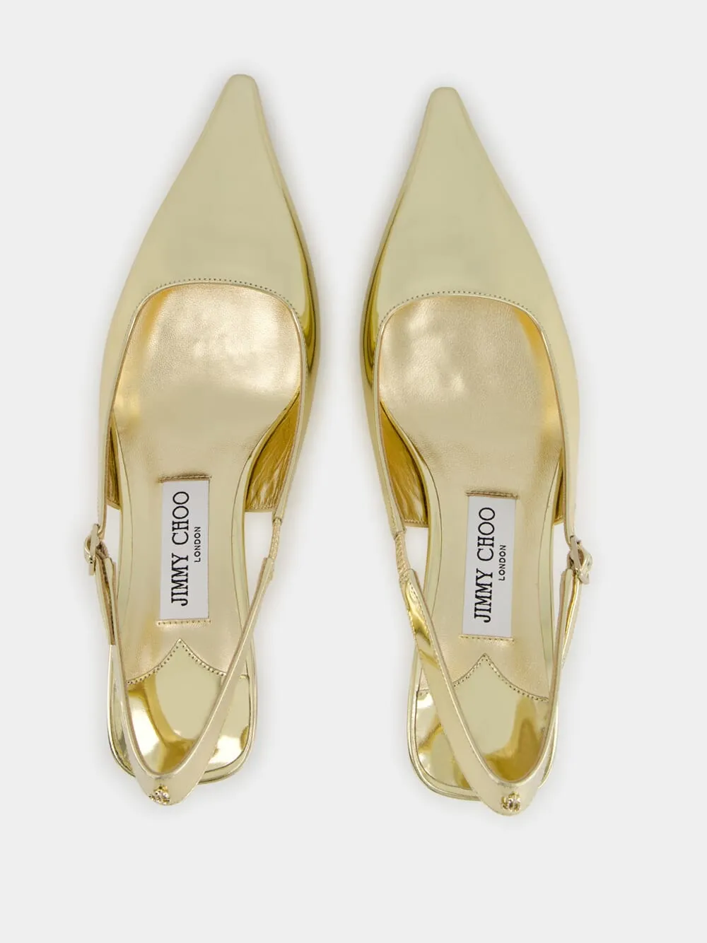 Gold Amel Slingback Pumps sold by Fashion Clinic product image thumbnail 4