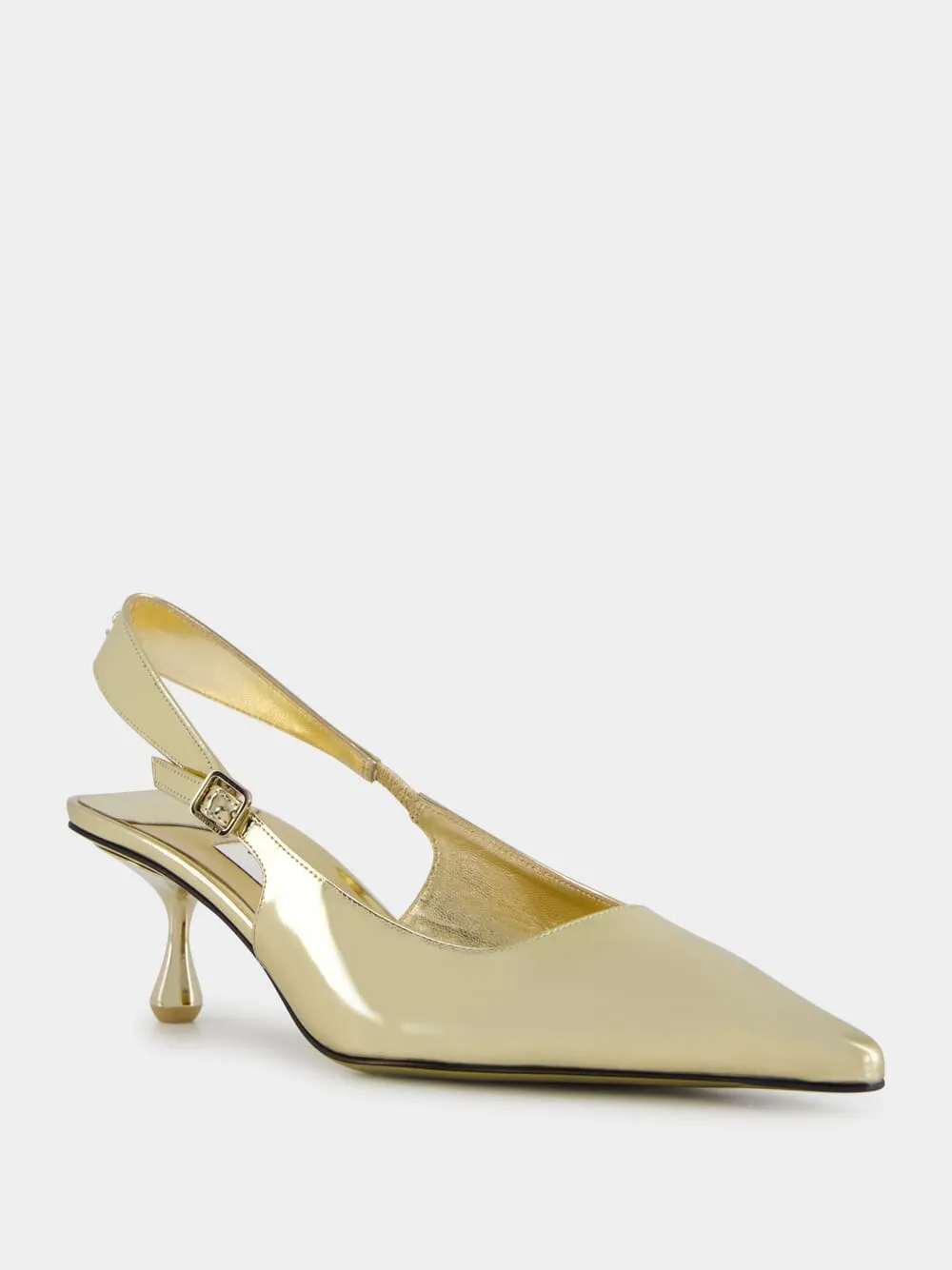 Gold Amel Slingback Pumps sold by Fashion Clinic product image thumbnail 2
