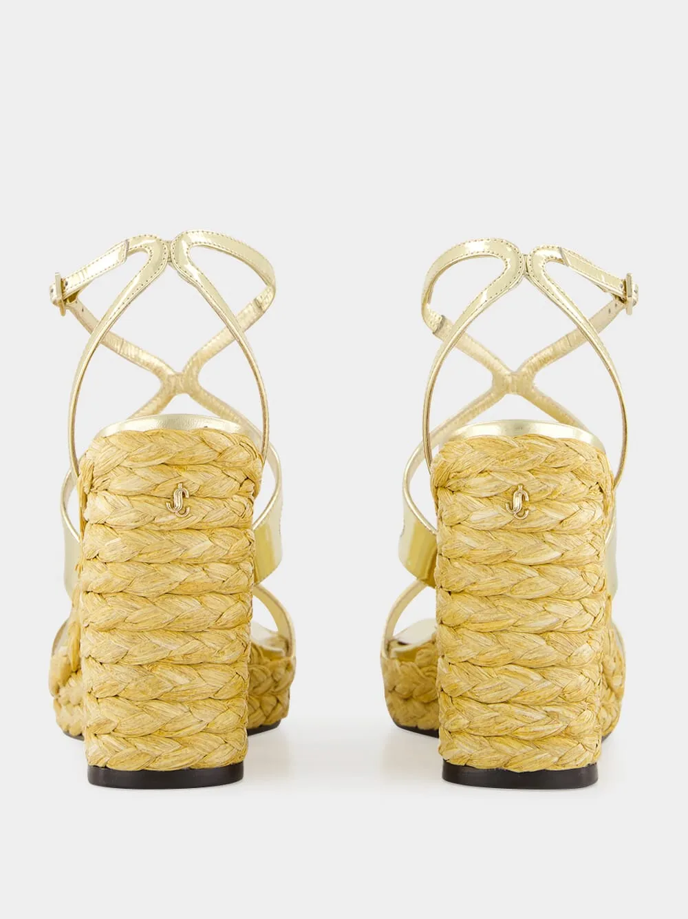 Gold Ayla Wedge Sandals sold by Fashion Clinic product image thumbnail 5