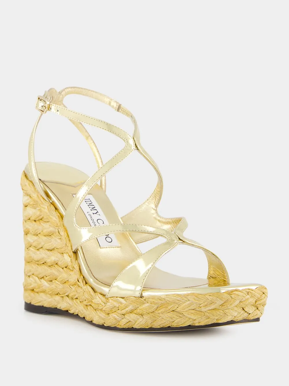 Gold Ayla Wedge Sandals sold by Fashion Clinic product image thumbnail 2