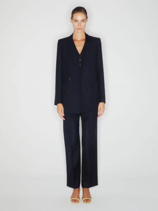 First Class Navy Double-Breasted Blazer sold by Fashion Clinic