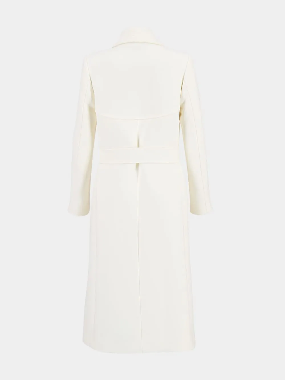 Ivory Drill Double Coat sold by Fashion Clinic product image thumbnail 4