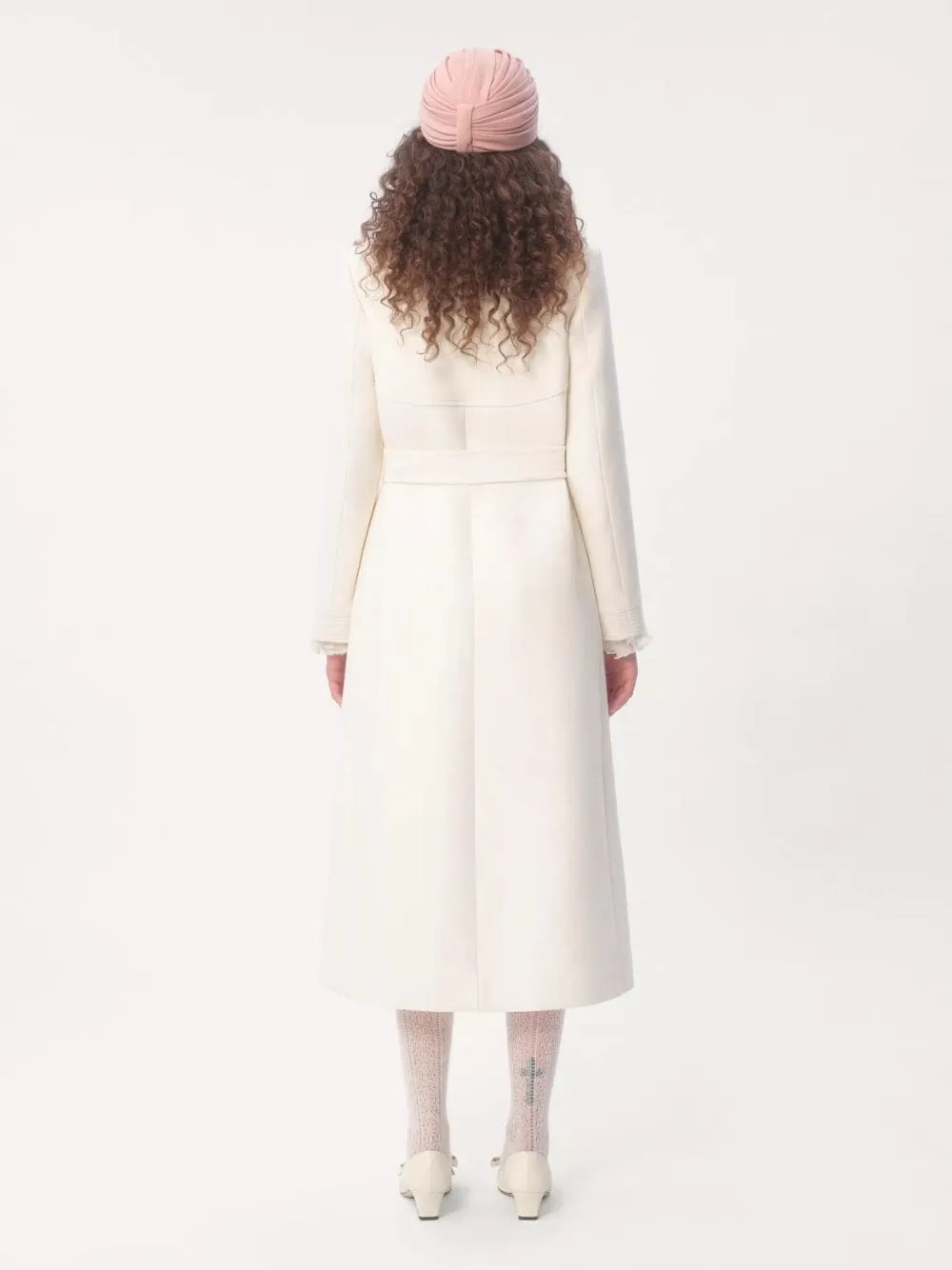 Ivory Drill Double Coat sold by Fashion Clinic product image thumbnail 3